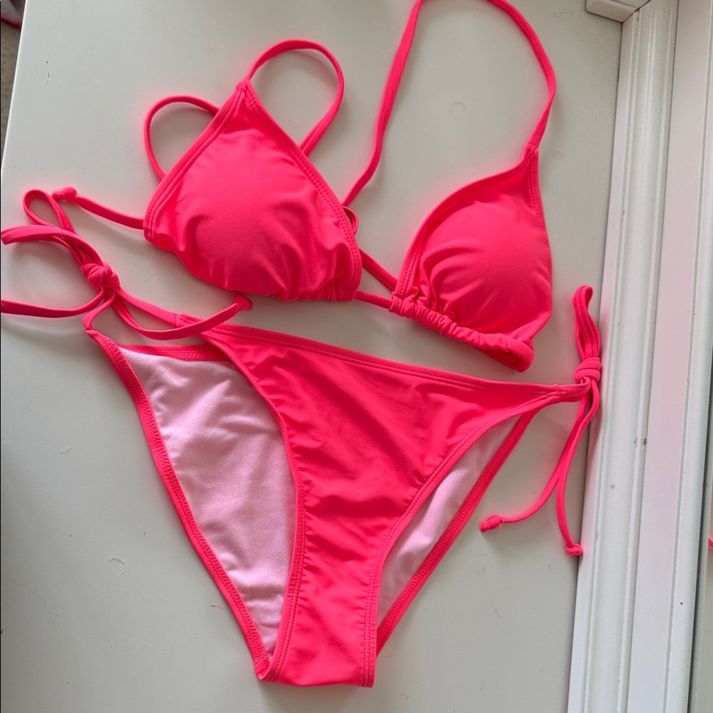 Neon Pink Bikini Set